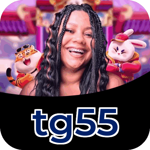 Plataforma tg55 mostrando interface moderna, jogos certificados e recursos de segurança licenciados